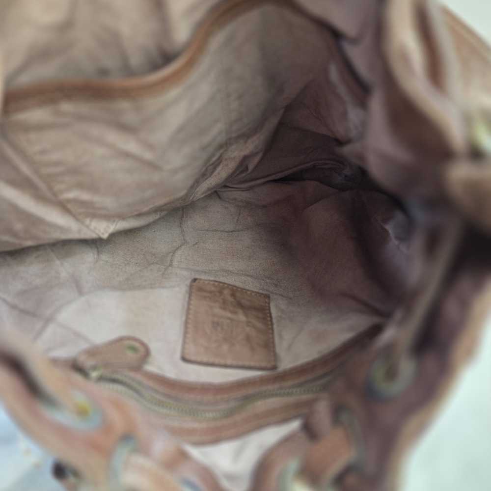 Slouchy Italian Leather Hobo / Bookbag | Civico 93 - Picture 4 of 9